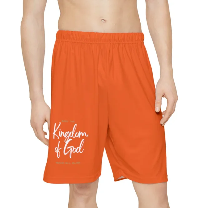 Orange KOG Shorts (AOP) - Image 4