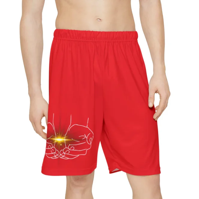 Red GGH Shorts (AOP) - Image 4