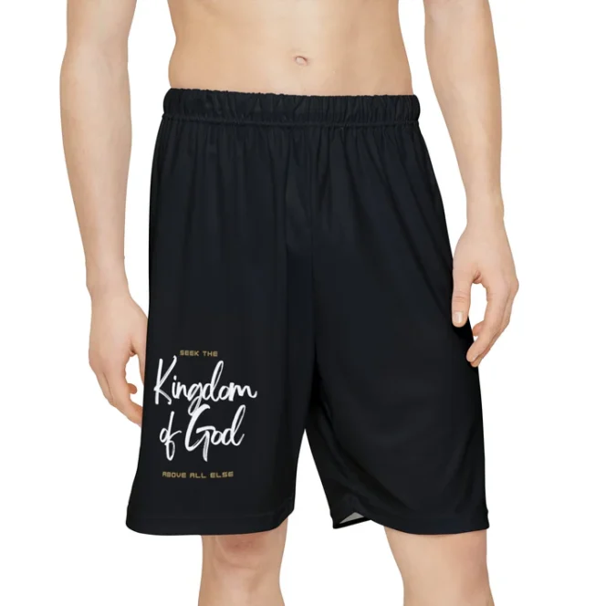 Black KOG Gym Shorts (AOP) - Image 4