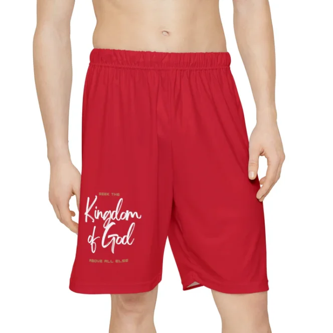 Dark Red KOG Sports Shorts - Image 4