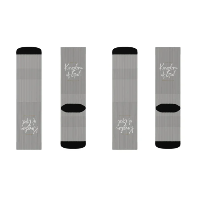 Light Grey KOG Sublimation Socks - Image 3