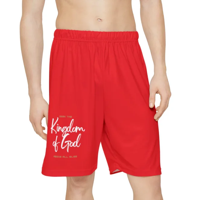 Red KOG Gym Shorts (AOP) - Image 4