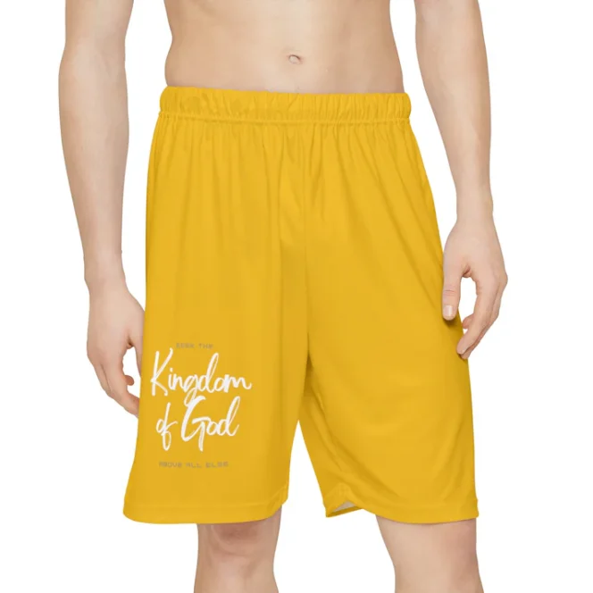 Yellow KOG Shorts (AOP) - Image 4
